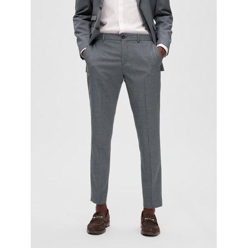 Pantalon laine merinos gris grey Selected Homme La Redoute