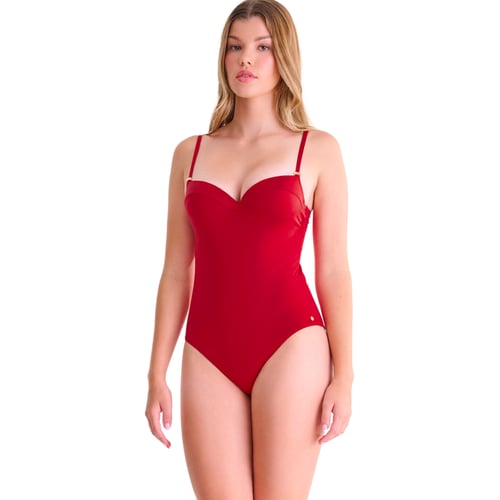 Maillot De Bain Une Pièce Ulla Portofino 9711 - Taille 90-135 B-K, Marine, Froncé, Avec Armature