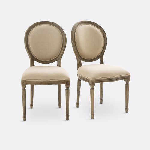Set of 2 medallion chairs nottingham light natural wood La Redoute Interieurs La Redoute