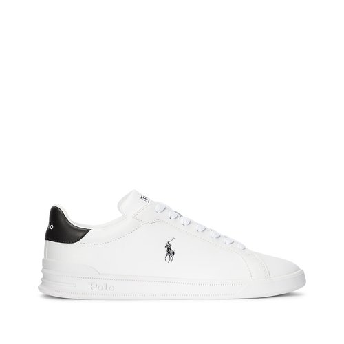 Heritage court 2 leather trainers white black Polo Ralph Lauren La Redoute
