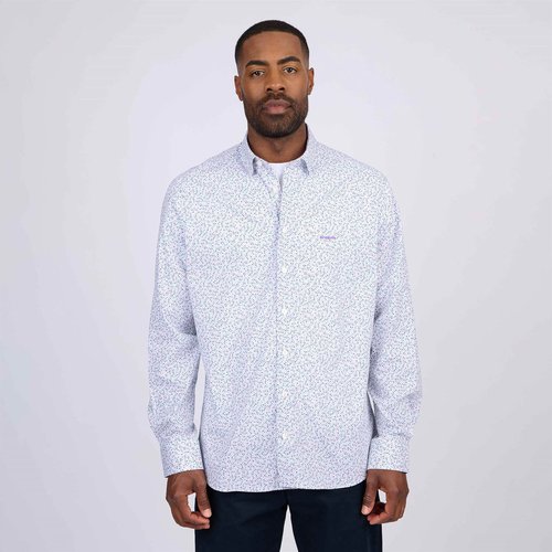 Chemise a micro motifs blanc Mise Au Green La Redoute