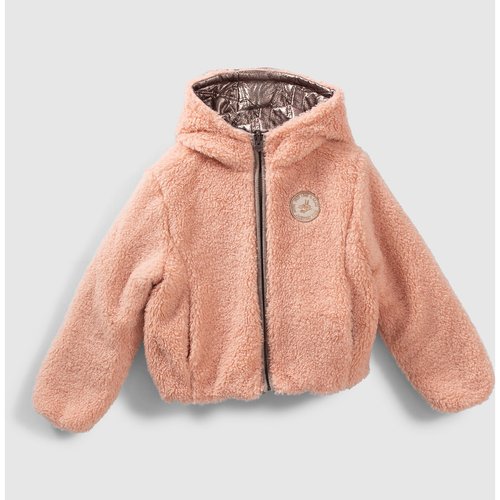 Doudoune courte reversible a capuche Ikks Junior dore rose La Redoute
