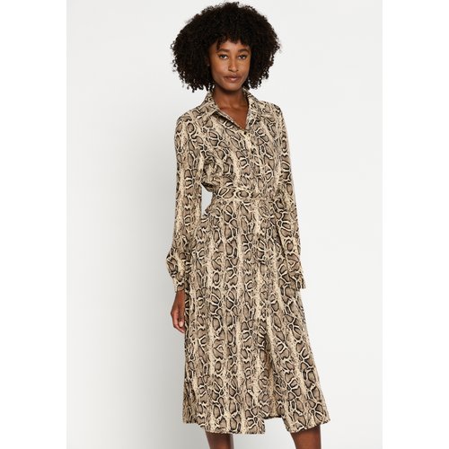Robe chemise a imprime python lt beige Lolaliza La Redoute