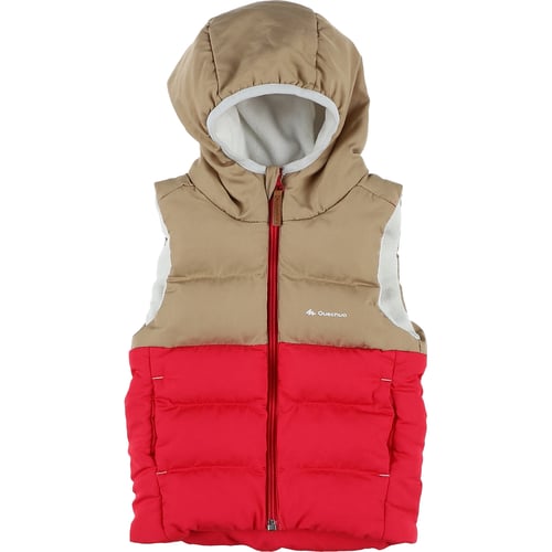 Doudoune sans manche très bon état ocre;rose Decathlon La Redoute