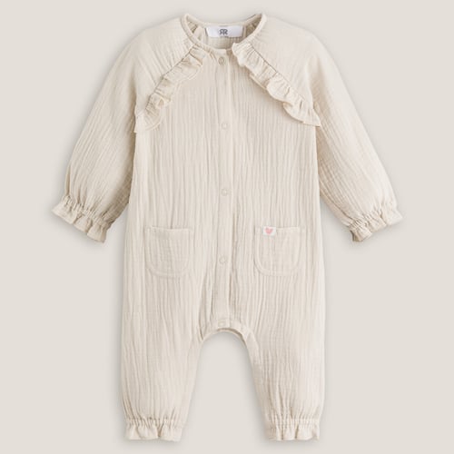 Combinaison Manches Longues Pour Bébé Gajaous – Coton 95%, élasthanne 5%, Avec Chapeau à Fleurs, Unisexe - 9