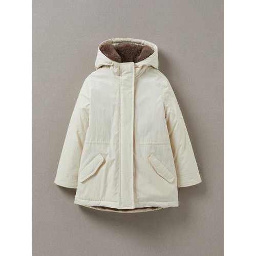 Parka doublee d imitation fourrure blanc Cyrillus La Redoute