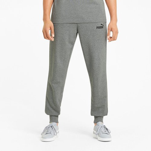 Essential sports joggers in cotton mix with small logo print Puma La Redoute