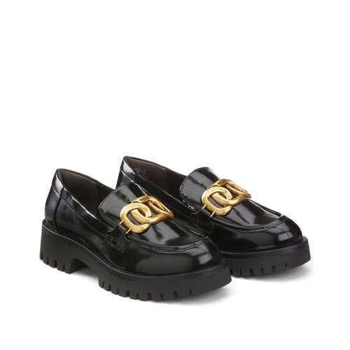 Mocassin tamaris noir clearance