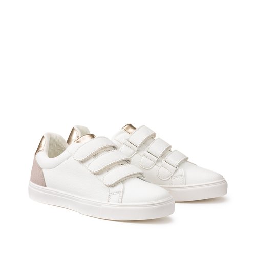 Sneakers con patte a strappo bianco La Redoute Collections La Redoute