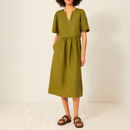 Robe longueur midi en lin jada Bensimon La Redoute