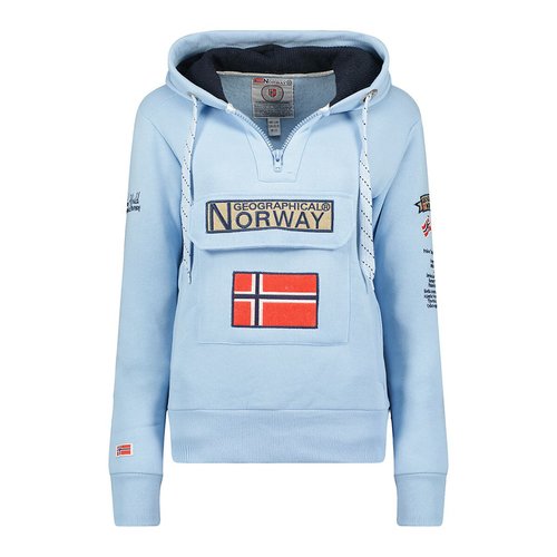 Felpa con cappuccio gymclass azzurro Geographical Norway La Redoute