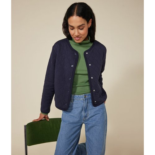 Navy fine knit cardigan online
