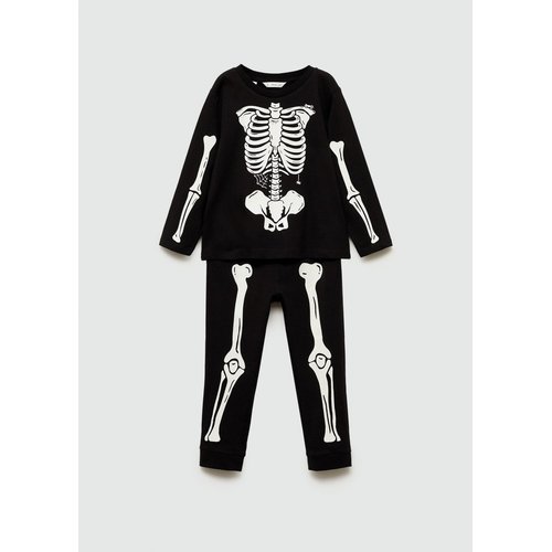 Pyjama squelette phosphorescent noir Mango Baby La Redoute
