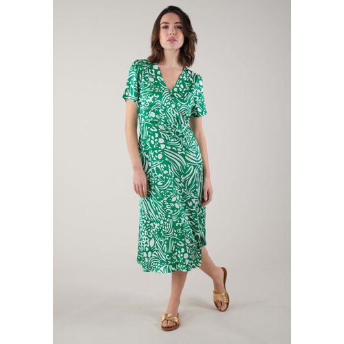 Robe mi longue en satin jakyse vert Deeluxe La Redoute