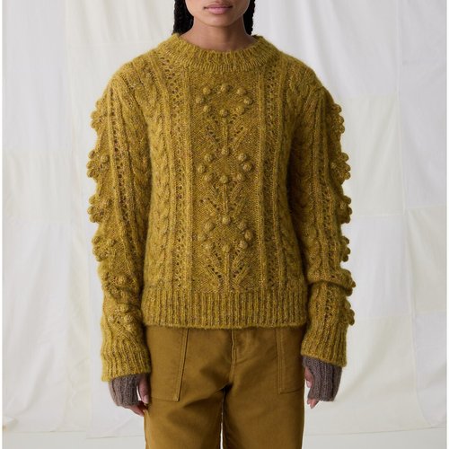 Yellow cable knit jumper outlet