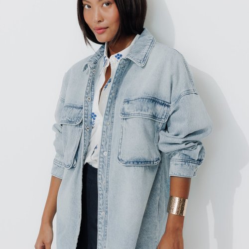 Veste en jean oversize jean moyen Promod La Redoute