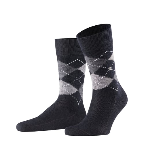 Burlington Chaussettes Leeds Hommes - Laine Vierge & Coton, Confort Premium