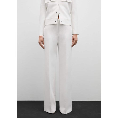 Pantalon droit fluide blanc Mango La Redoute