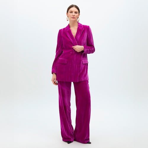 Blazer Jil Sander En Soie Magenta - Taille 38 - Occasion Très Bon état