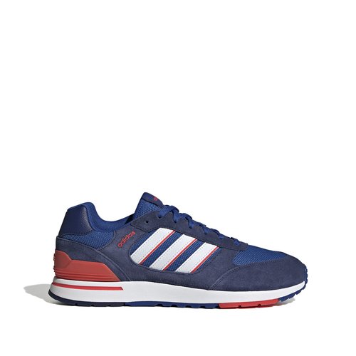 Run 80s leather trainers navy blue white Adidas Sportswear La Redoute