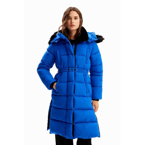 Manteau matelasse ceinture bleu Desigual La Redoute
