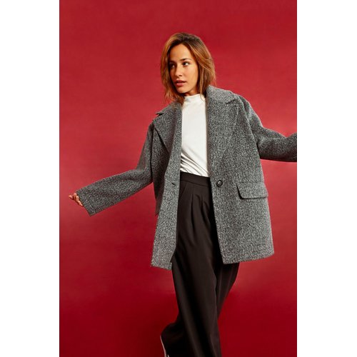 Manteau chiné femme hot sale