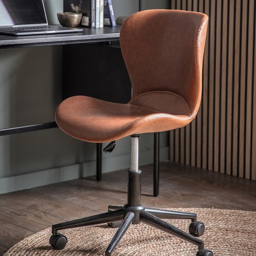 Seoni faux leather office chair So home La Redoute