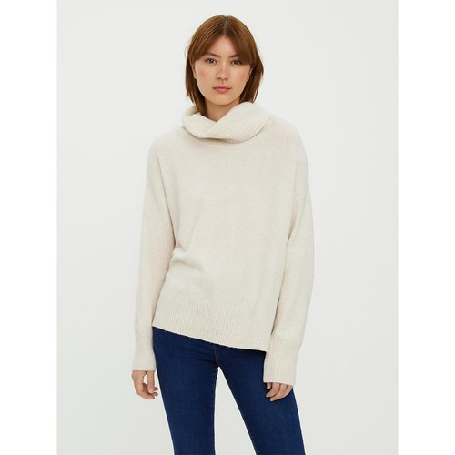 Cowl neck cream jumper top