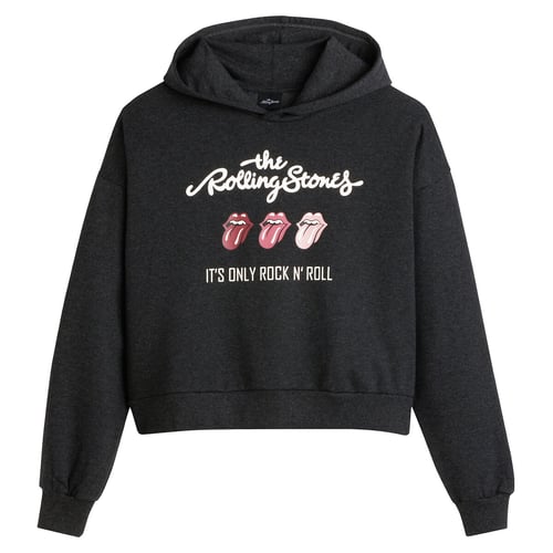 Sweatshirt Officiel Rolling Stones - Homme Et Femme - Noir, Coupe Classique, Licence Bravado - 241g