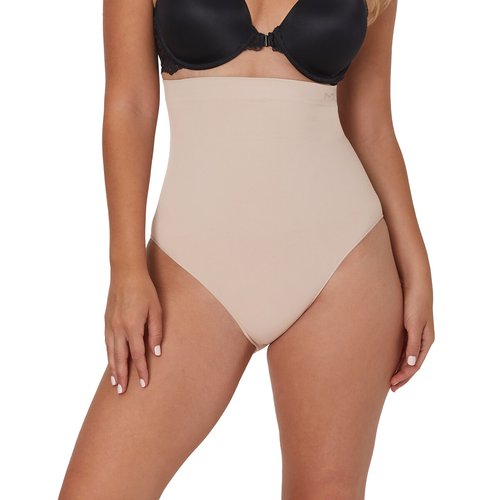 Guaina donna Tramonte Alta in microfibra e pizzo modellante pancia piatta
