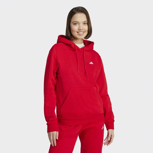 Felpa adidas con cappuccio rossa shop