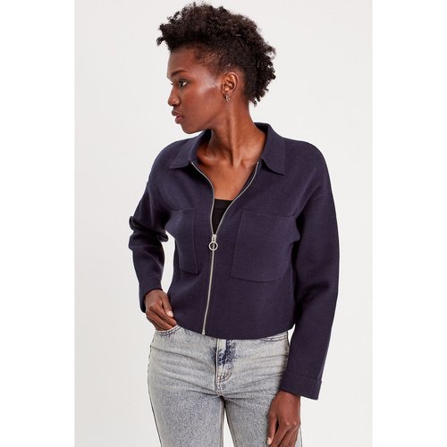 Veste droite zippee