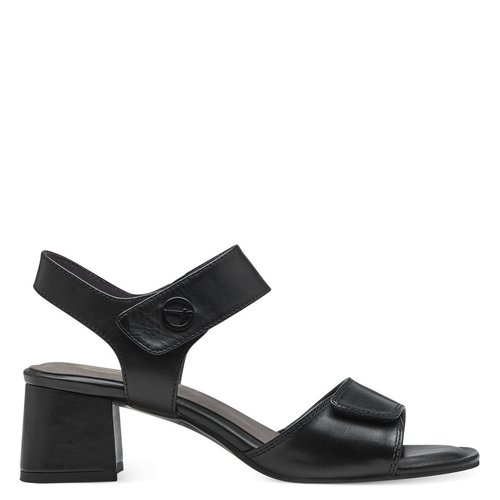 Sandale a talon en cuir Tamaris La Redoute