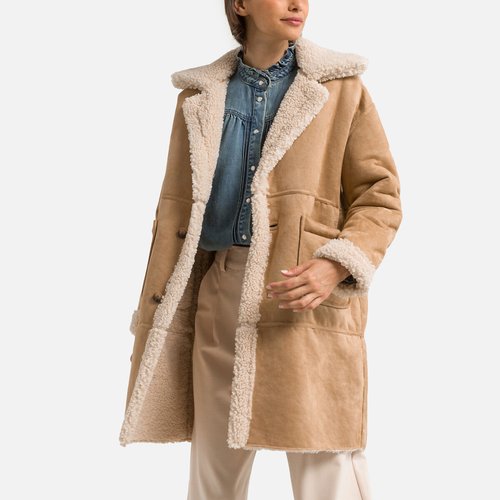 Manteau reversible simili et sherpa enjoy camel Suncoo La Redoute