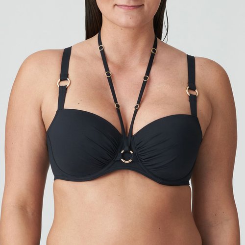 Haut de bikini balconnet rembourre damietta noir Primadonna La Redoute