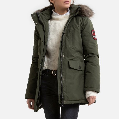 Manteau gris fausse fourrure online