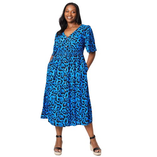 Robe mi longue bleu Dorothy Perkins La Redoute