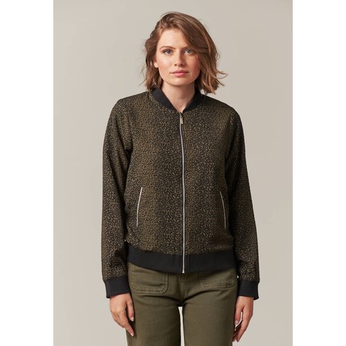 Bomber a motif leopard pour femme doriana vert Deeluxe La Redoute