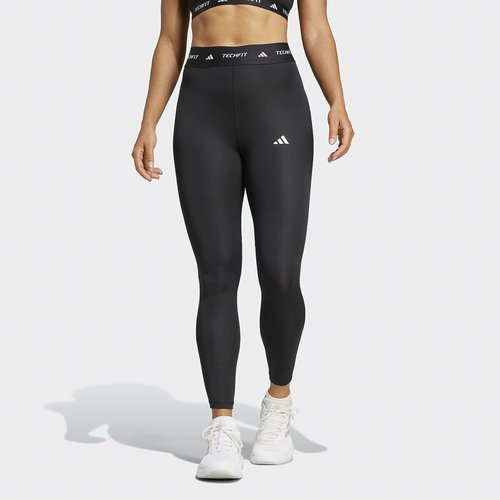 Techfit cropped sports leggings black Adidas Performance La Redoute
