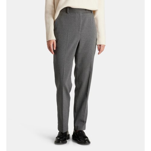 Pantalon a pinces droit travis flanelle gris fonce Galeries Lafayette La Redoute