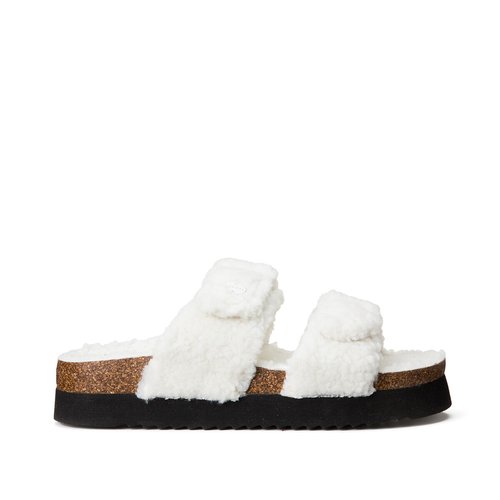 Mules fourrees blanc Esprit La Redoute