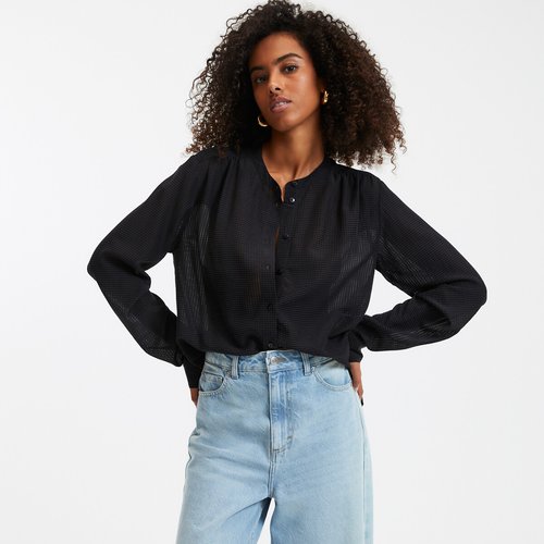 Camicia collo alla coreana maniche lunghe La Redoute Collections La Redoute