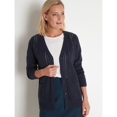 Gilet manches longues maille ajouree Daxon La Redoute