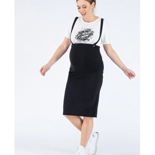 Jupe crayon grossesse alicia noir fibres ecologiques noir Cache Coeur La Redoute