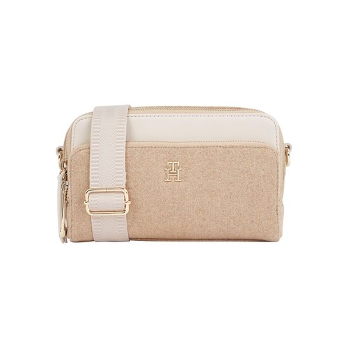 Handtas iconic tommy wool beige Tommy Hilfiger La Redoute