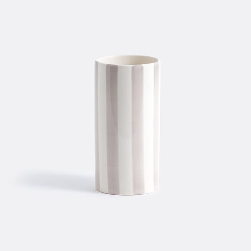 Jaoma Jaoma striped ceramic vase, h25cm La Redoute Interieurs | La Redoute