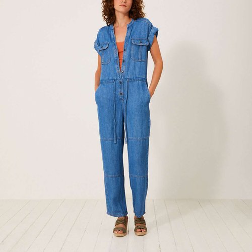 Combinaison denim fluide en lyocell combi jess denim Bensimon La Redoute