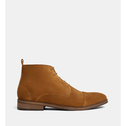 Bottines jeremia en cuir velours camel Comptoir Gl La Redoute