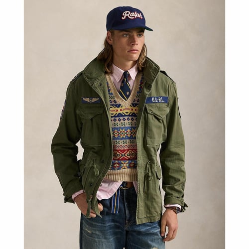Iconic trellis jacket, olive, Polo Ralph Lauren | La Redoute