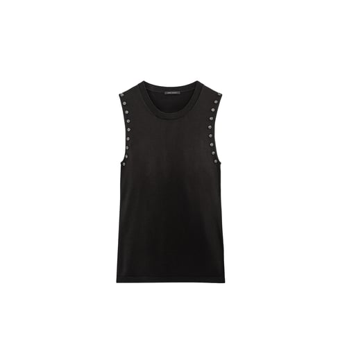 Débardeur Noir Sans Manches LaRok - Taille XS - Neuf Avec étiquettes